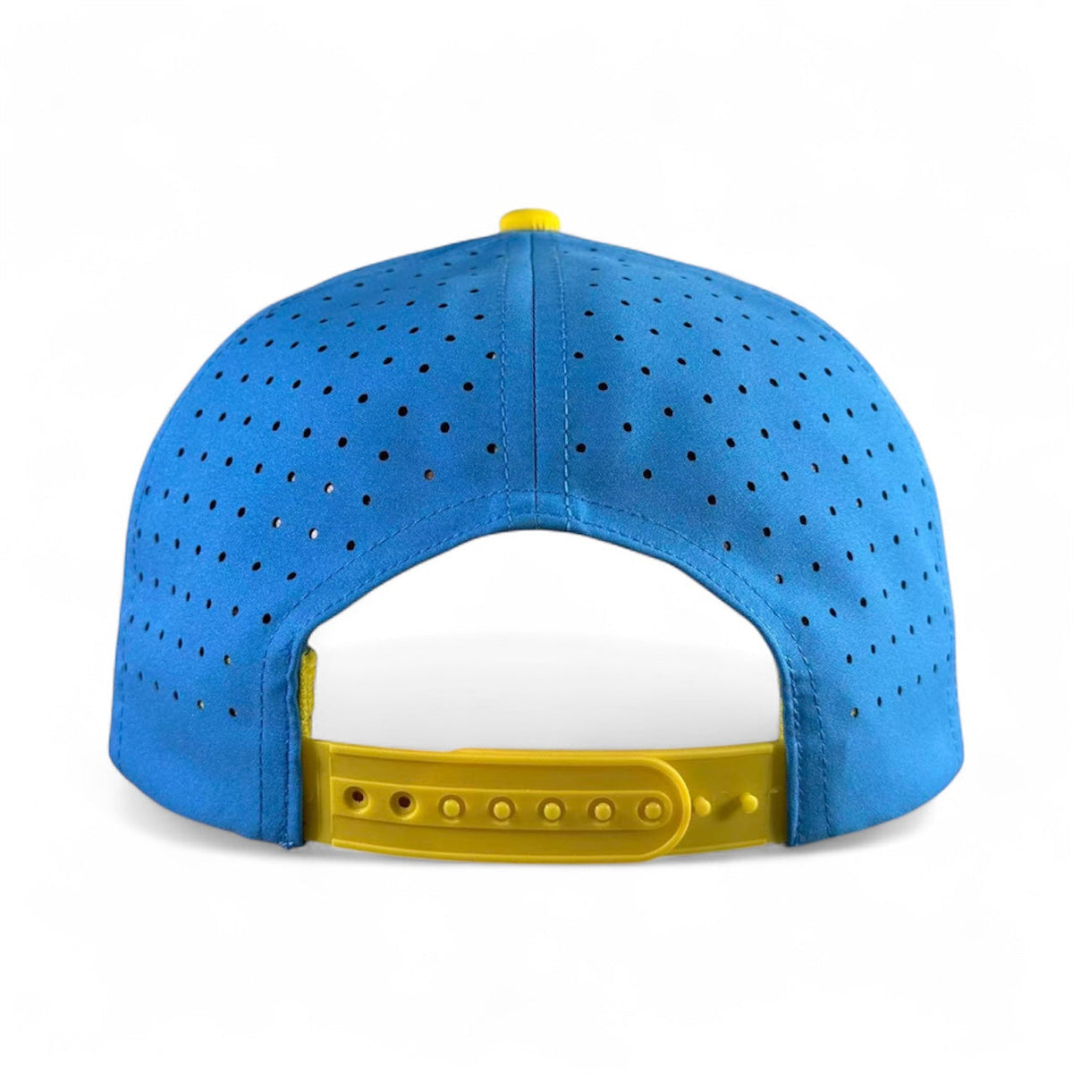 Logie Joe's Golf Tequila and Lime snapback hat with magnetic ball marker holder, adjustable strap, and shot glass detail.