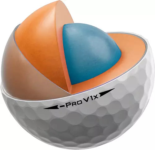 Titleist Pro V1x Left Dash golf balls by ParWestGolf, featuring white design and branding, displayed on a neutral background.