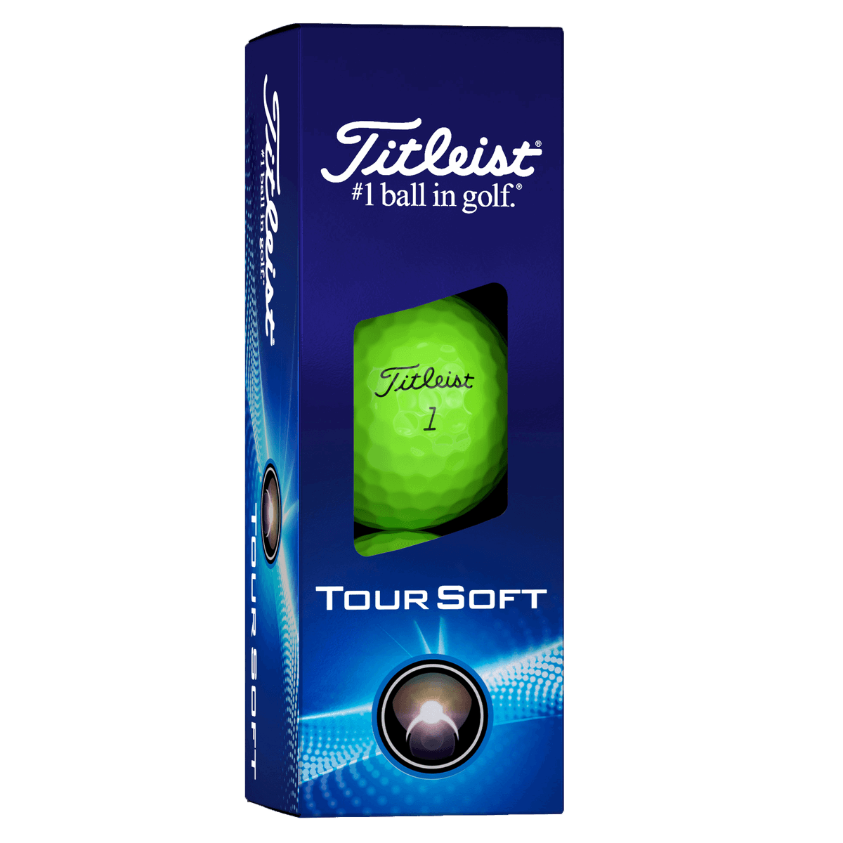 ParWestGolf Titleist Tour Soft golf balls arranged on a white background, showing their smooth surface and branding.