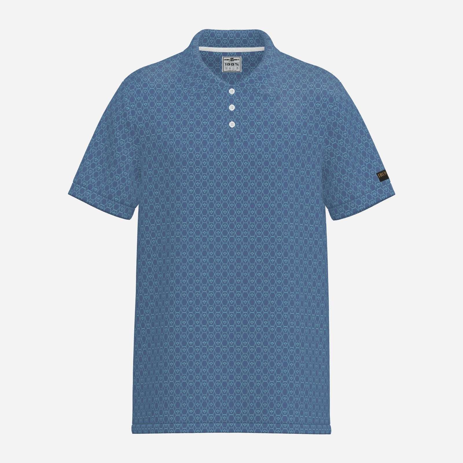 Men's Royal-Links Performance Golf Polo by Iron Sight Golf, featuring a fitted design and breathable fabric for active play.
