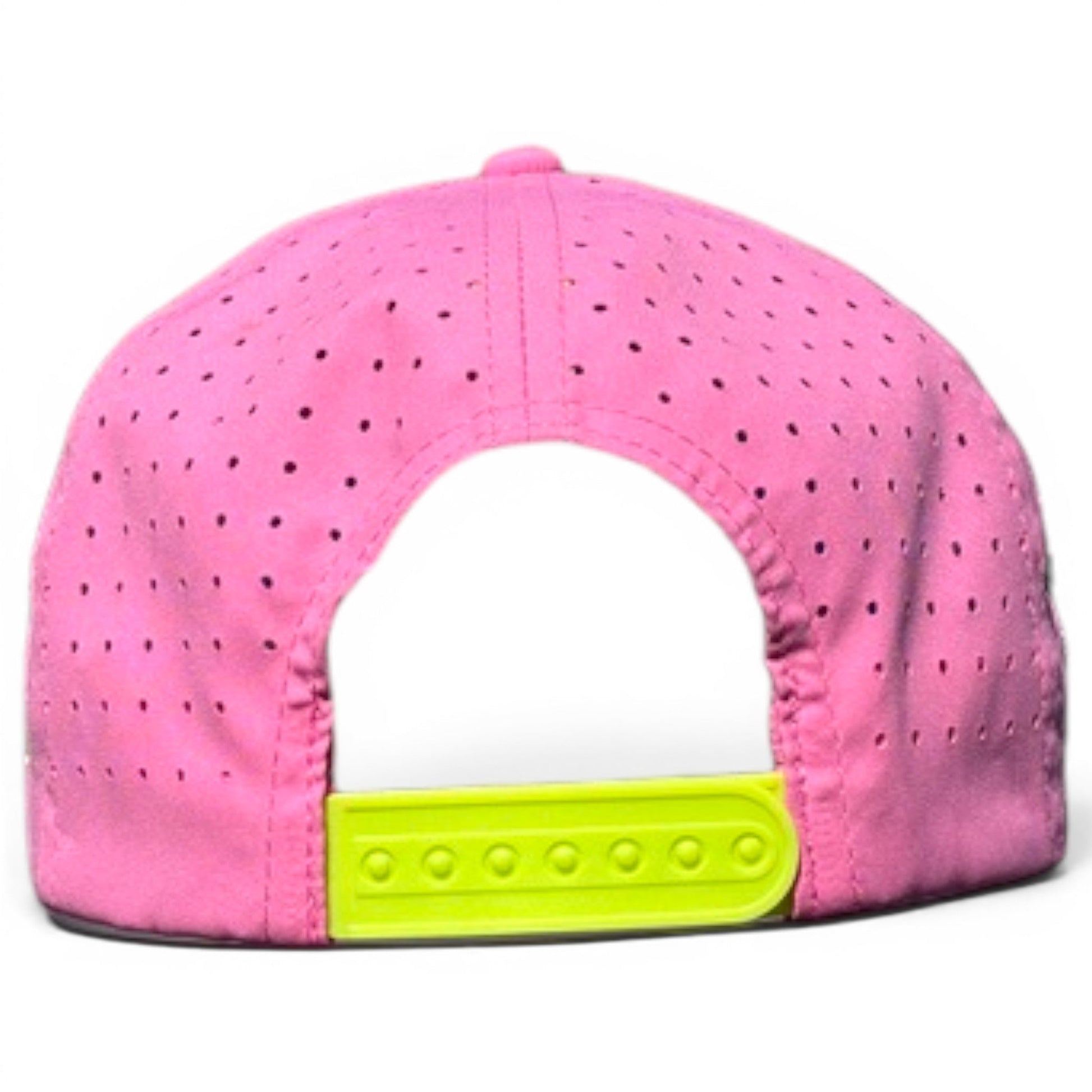 Logie Joe's Golf Coconut Cocktail snapback hat with built-in magnetic ball marker holder, adjustable strap, and tropical coconut design.