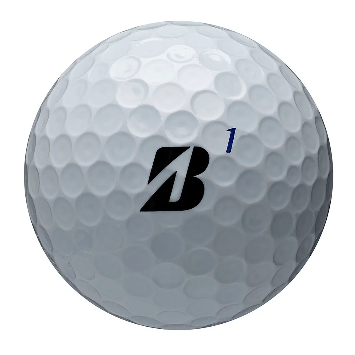 Bridgestone 2024 Tour B RXS golf balls with white matte finish, branded packaging, and multiple golf balls displayed.