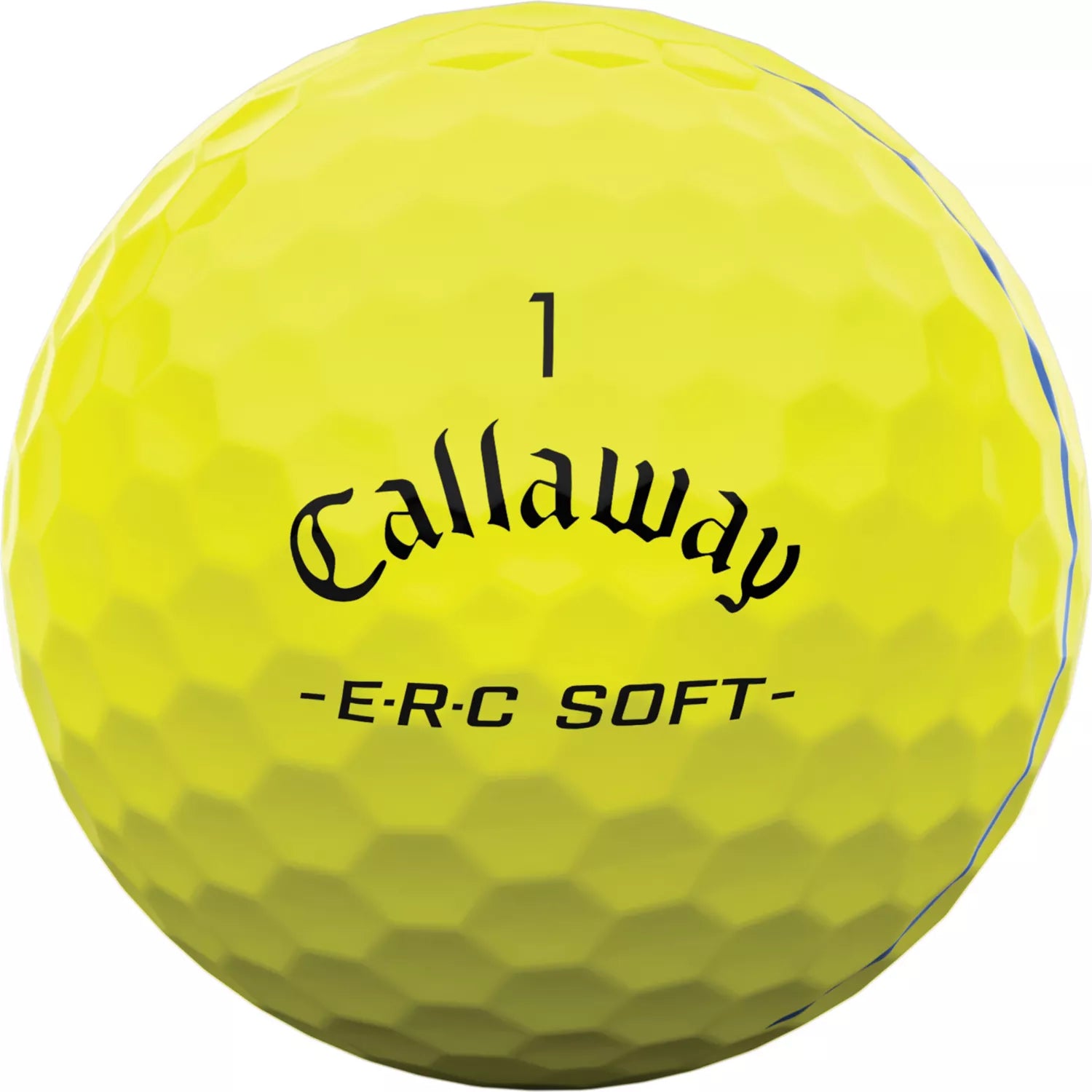Callaway ERC Soft golf balls with Triple Track technology, shown with bright white surface and green accents for better visibility.