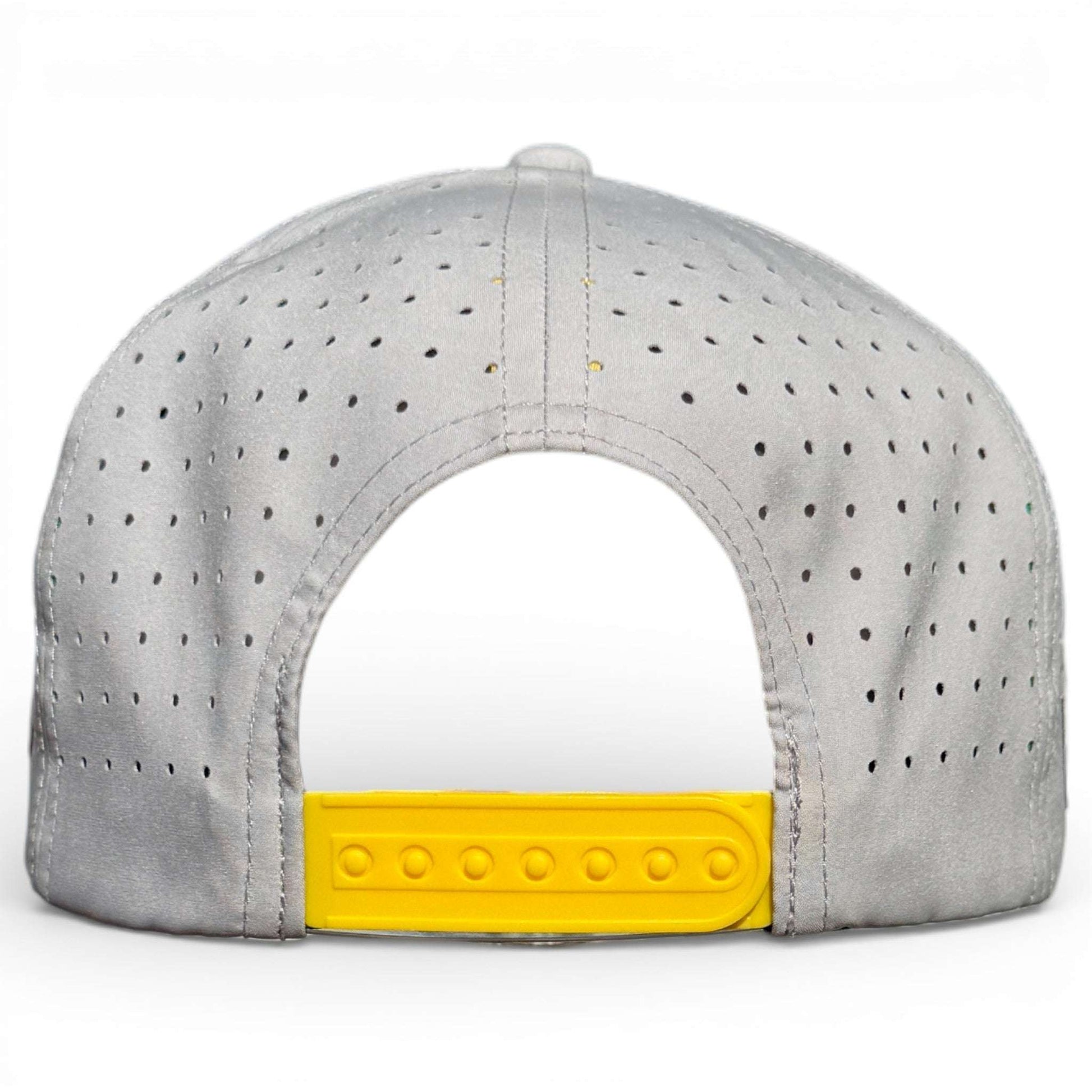 Logie Joe's Golf Banana Hammock Snapback Hat with built-in magnetic ball marker holder and adjustable strap.
