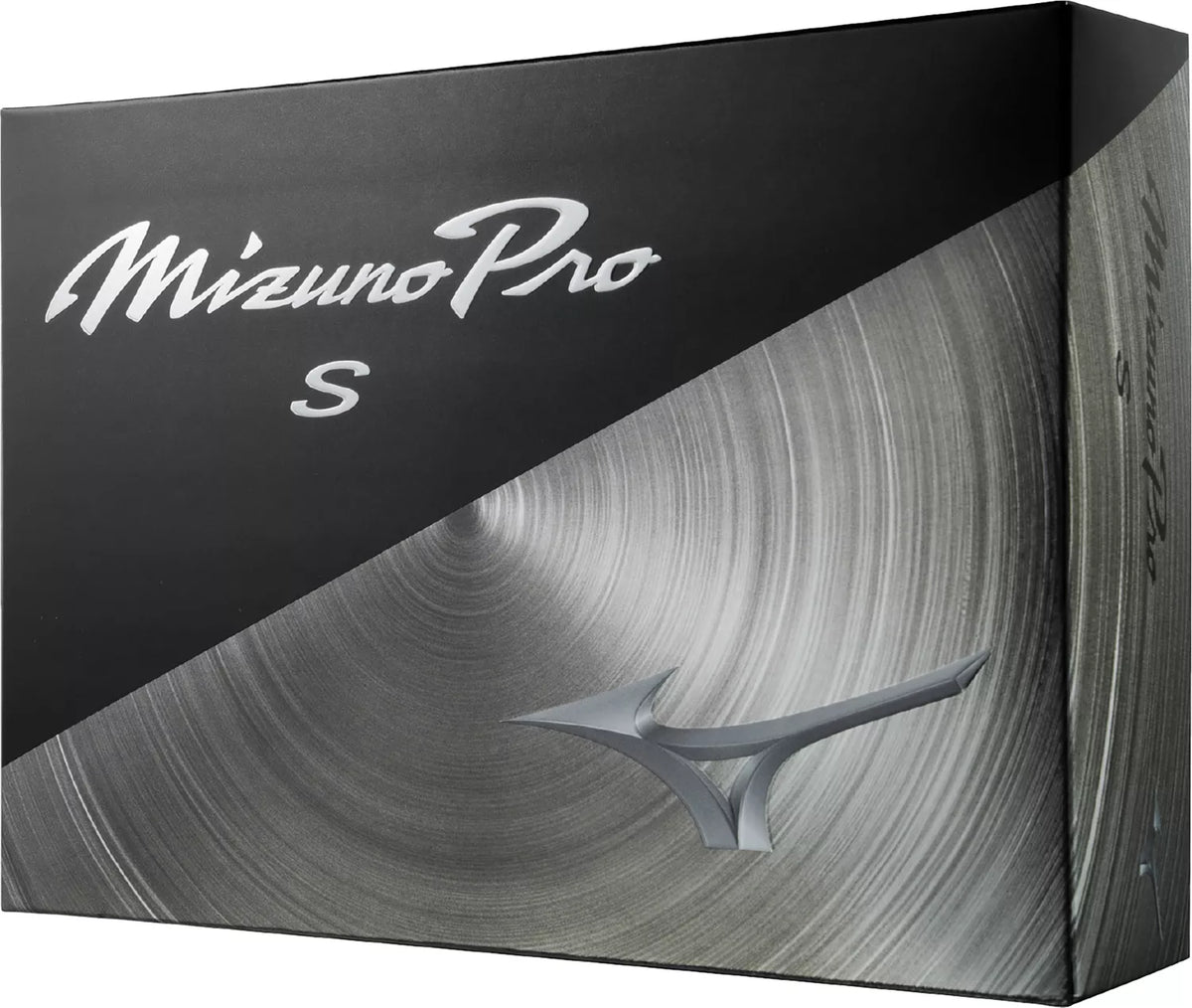 Mizuno Pro S golf balls with sleek white outer layer, designed for high performance and precision on the golf course.