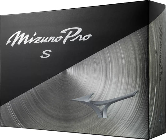 Mizuno Pro S golf balls with sleek white outer layer, designed for high performance and precision on the golf course.