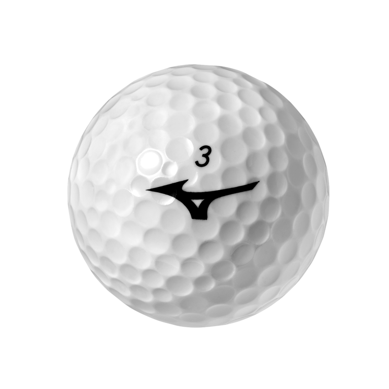 Mizuno RB MAX golf balls by ParWestGolf, shown in a close-up image highlighting their design and branding.