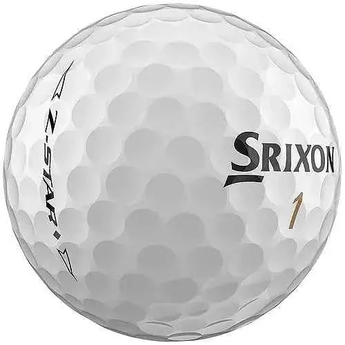 Srixon 2023 Z-STAR Diamond golf balls with white glossy finish, featuring the Srixon logo and diamond pattern design.
