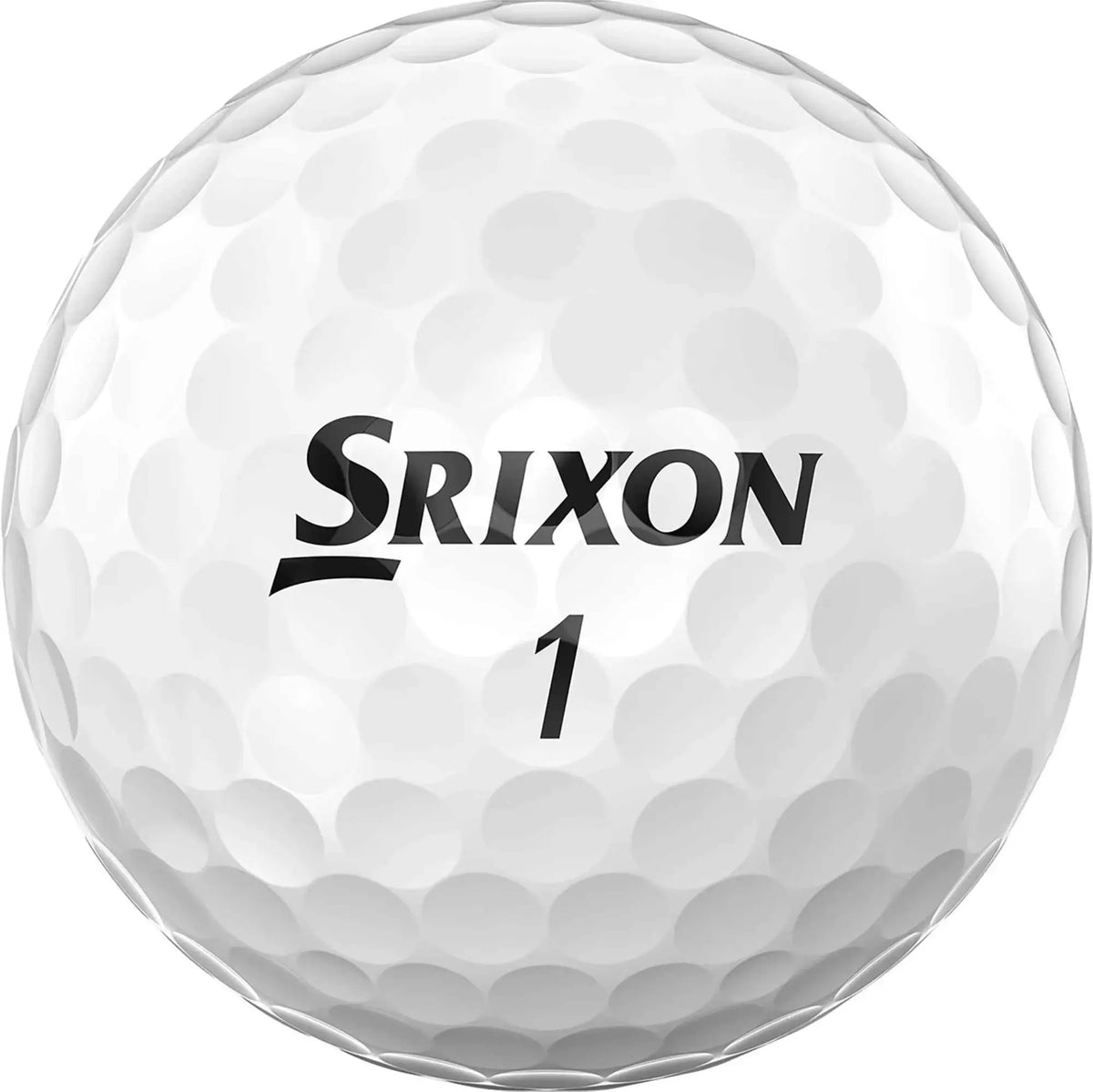 Srixon 2025 Z-STAR golf balls with bright yellow packaging, featuring the brand logo and multiple golf balls inside a clear display.