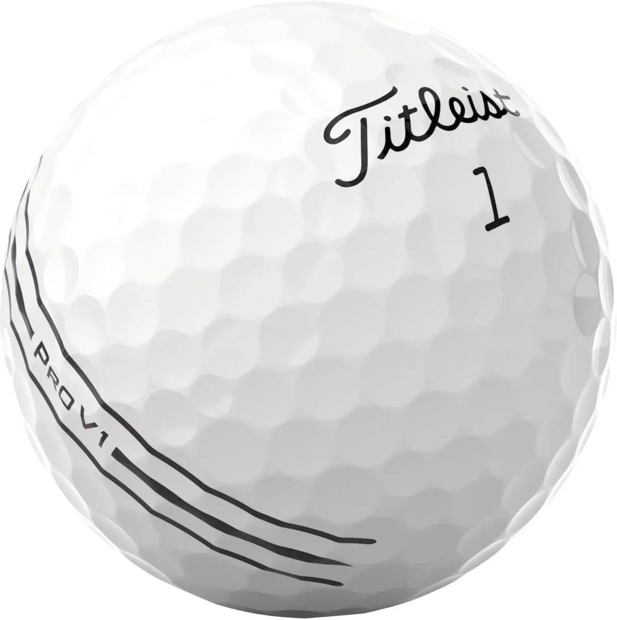 Titleist 2026 Pro V1 Enhanced Alignment golf balls by ParWestGolf, featuring bright white surface and alignment markings for better putts.