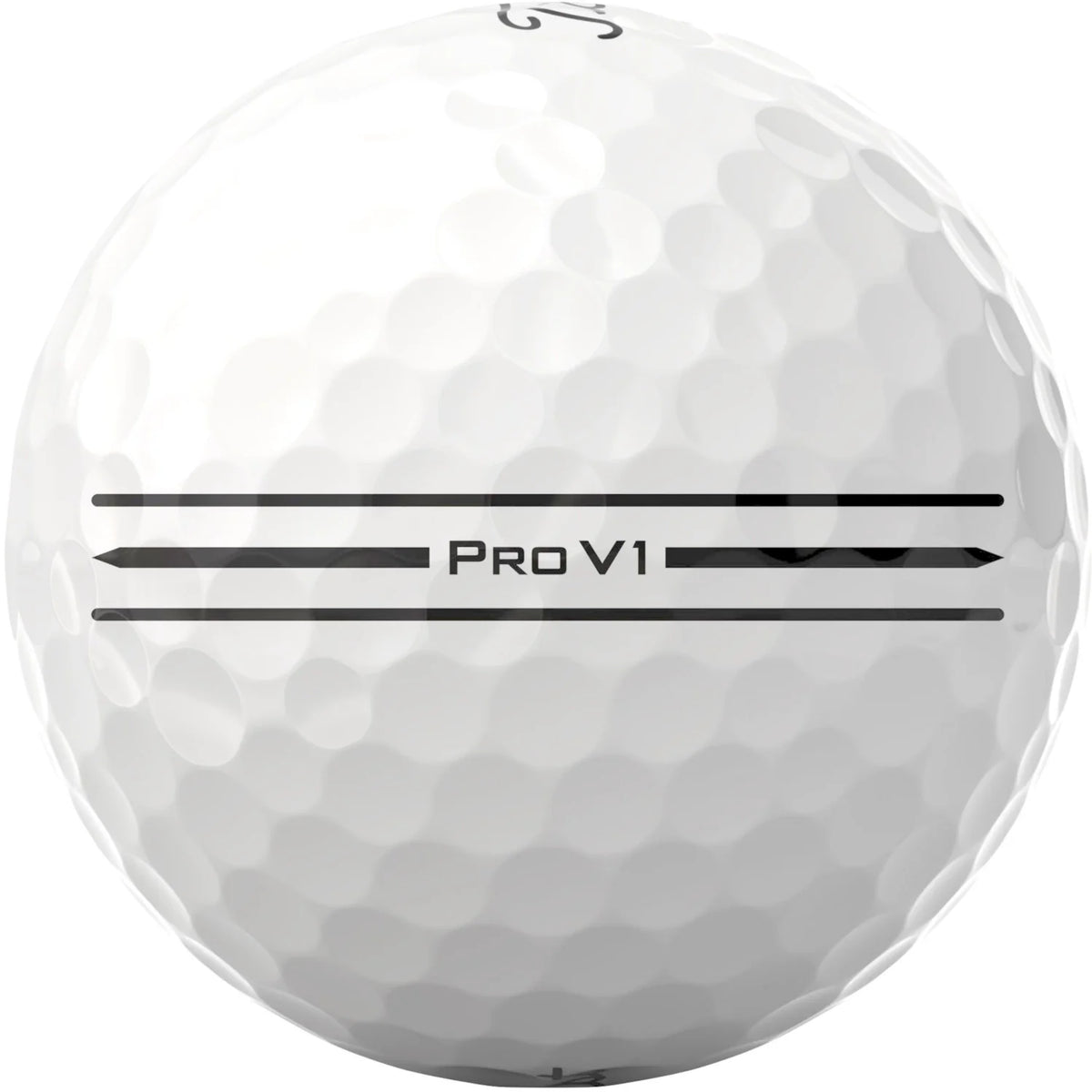 Titleist 2026 Pro V1 Enhanced Alignment golf balls by ParWestGolf, showing the white golf balls with alignment markings.