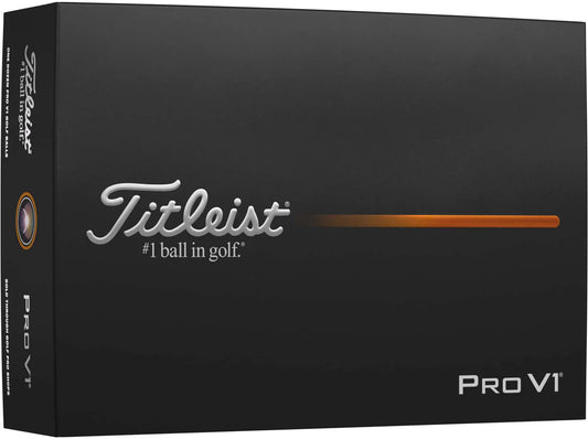 Titleist 2026 Pro V1 golf balls from ParWestGolf, showing a close-up of the white golf balls with Titleist branding.