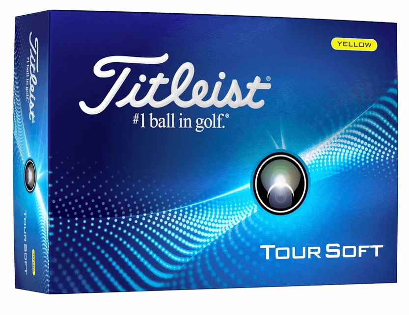 Titleist Tour Soft golf balls by ParWestGolf, showing a close-up of the white golf balls with Titleist branding.
