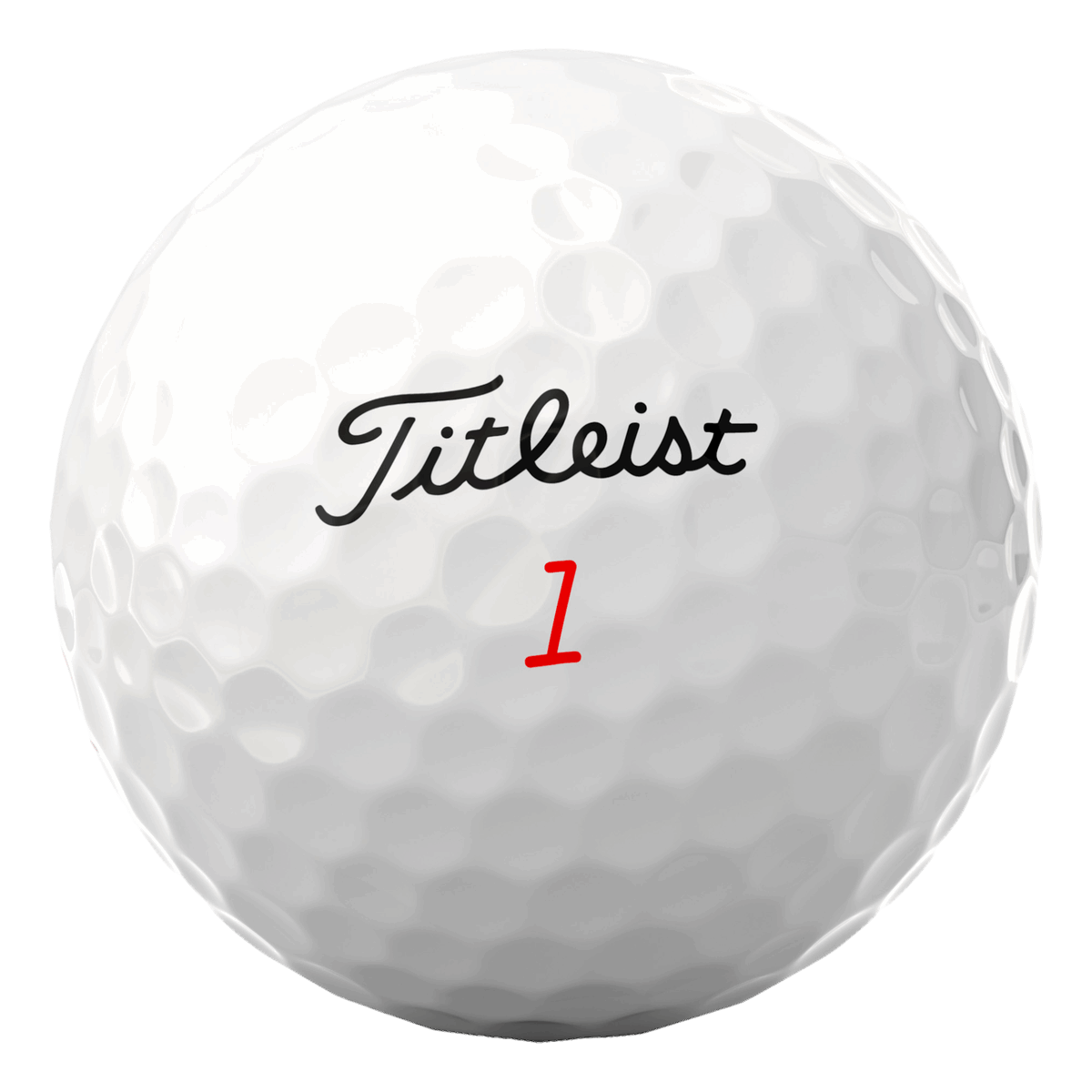 Titleist TruFeel 2024 golf balls by ParWestGolf showing a close-up of the white golf ball with branding and design details.