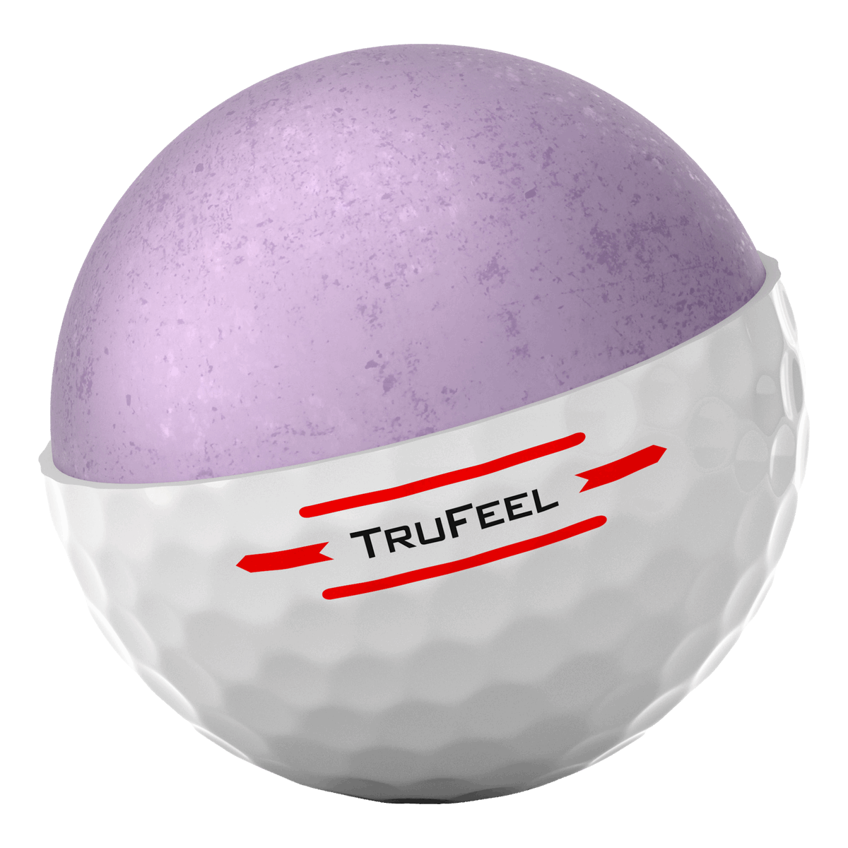 Titleist TruFeel 2024 golf balls by ParWestGolf, showing a close-up of the white golf balls with branding and textured surface.